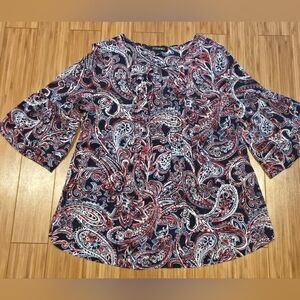 NWOT Roz & Ali Paisley Top